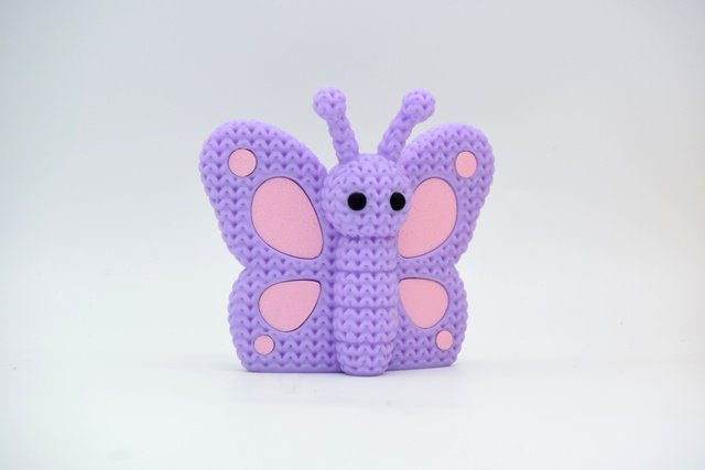 Knitted Butterfly Desk Buddy