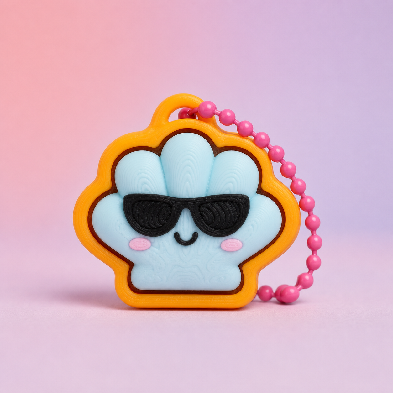 Seashell Sunglasses Pocket Clicker